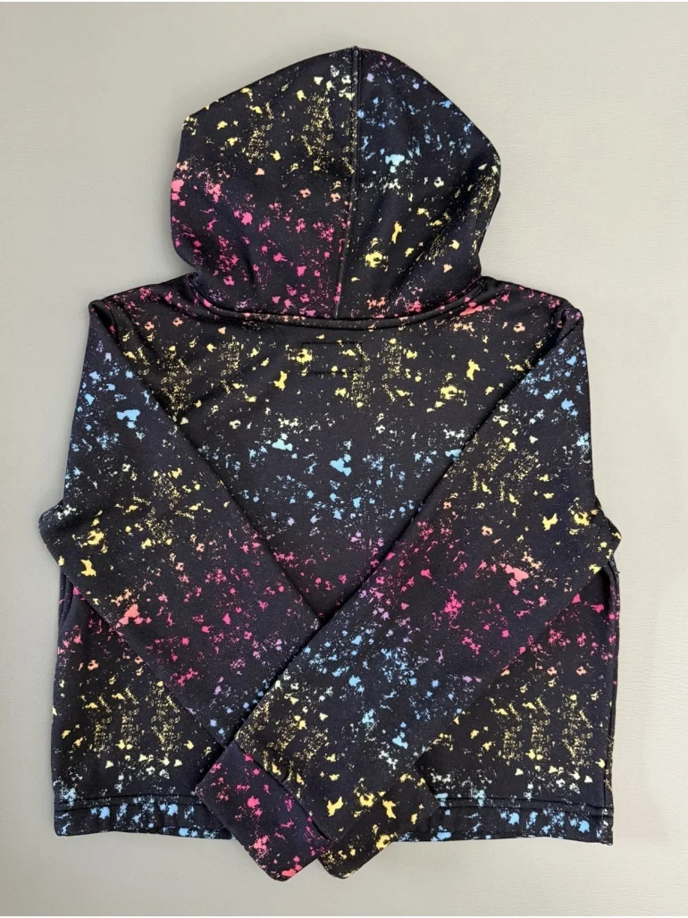 Converse Chuck Taylor Hoodie Kids Size M 10-12 Years Black Splatter Print